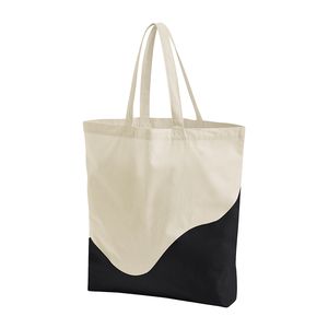 Organic Cotton Wave Print Maxi Bag, miniatyr 1